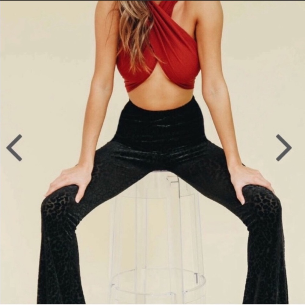 Verge girl flare cheetah pants